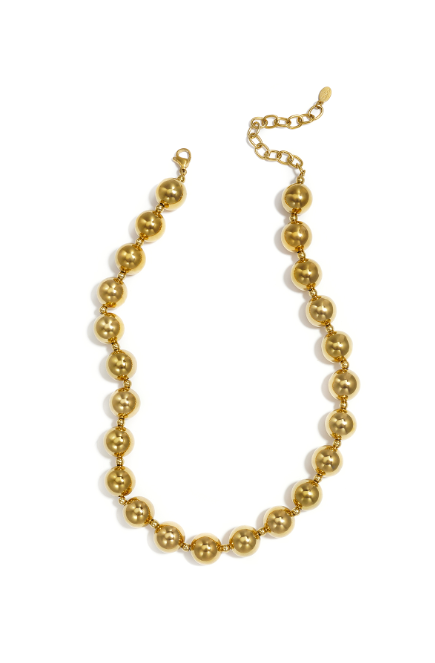 Gouden kralen ketting