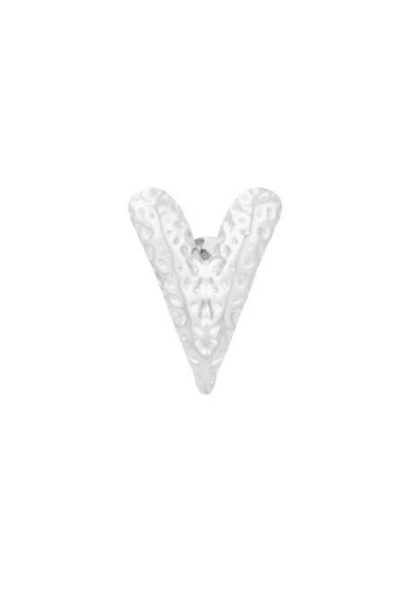 Print hart broche
