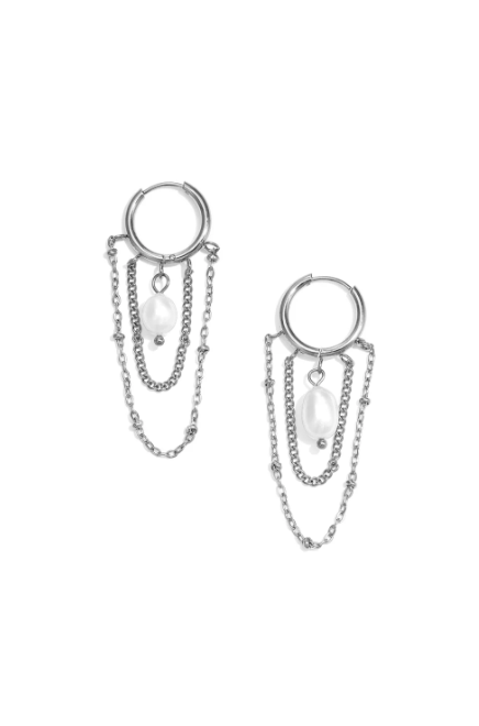 Parel hanger oorbellen