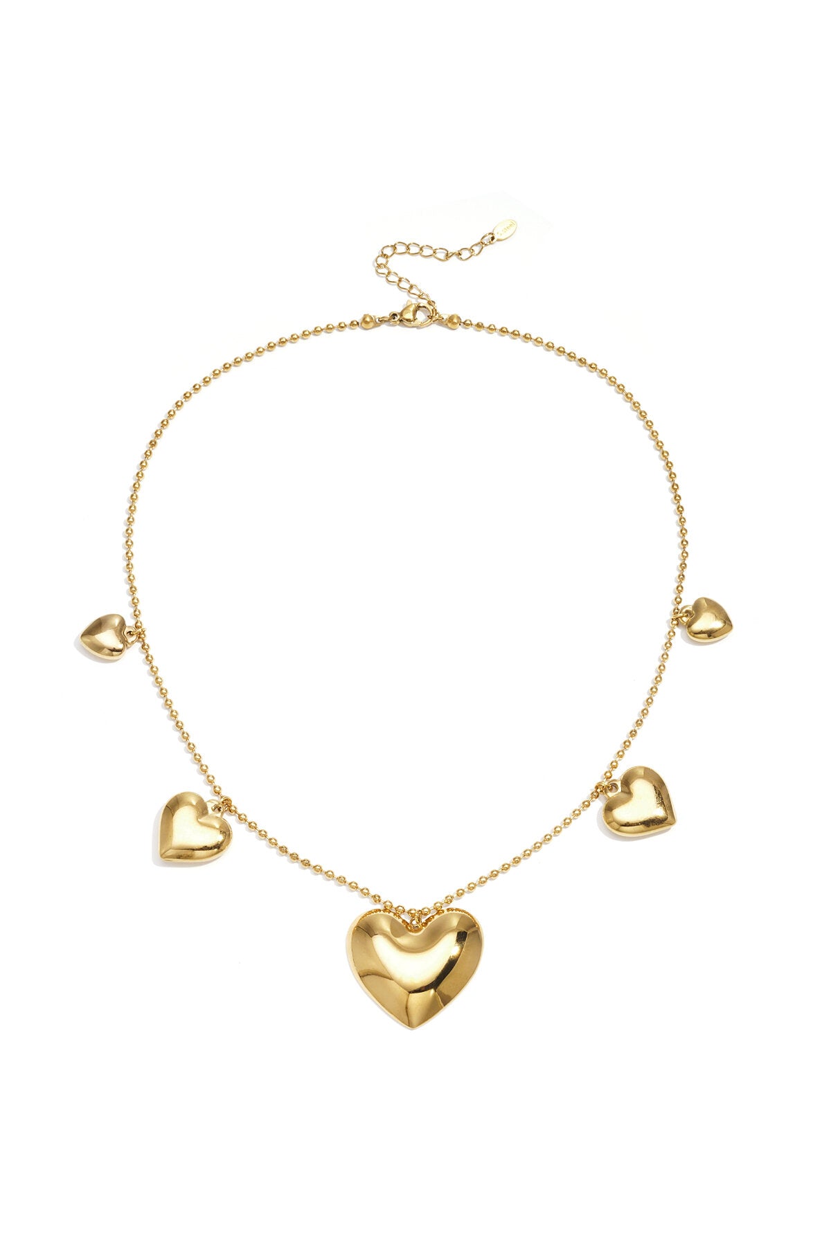 Ketting diverse hartjes