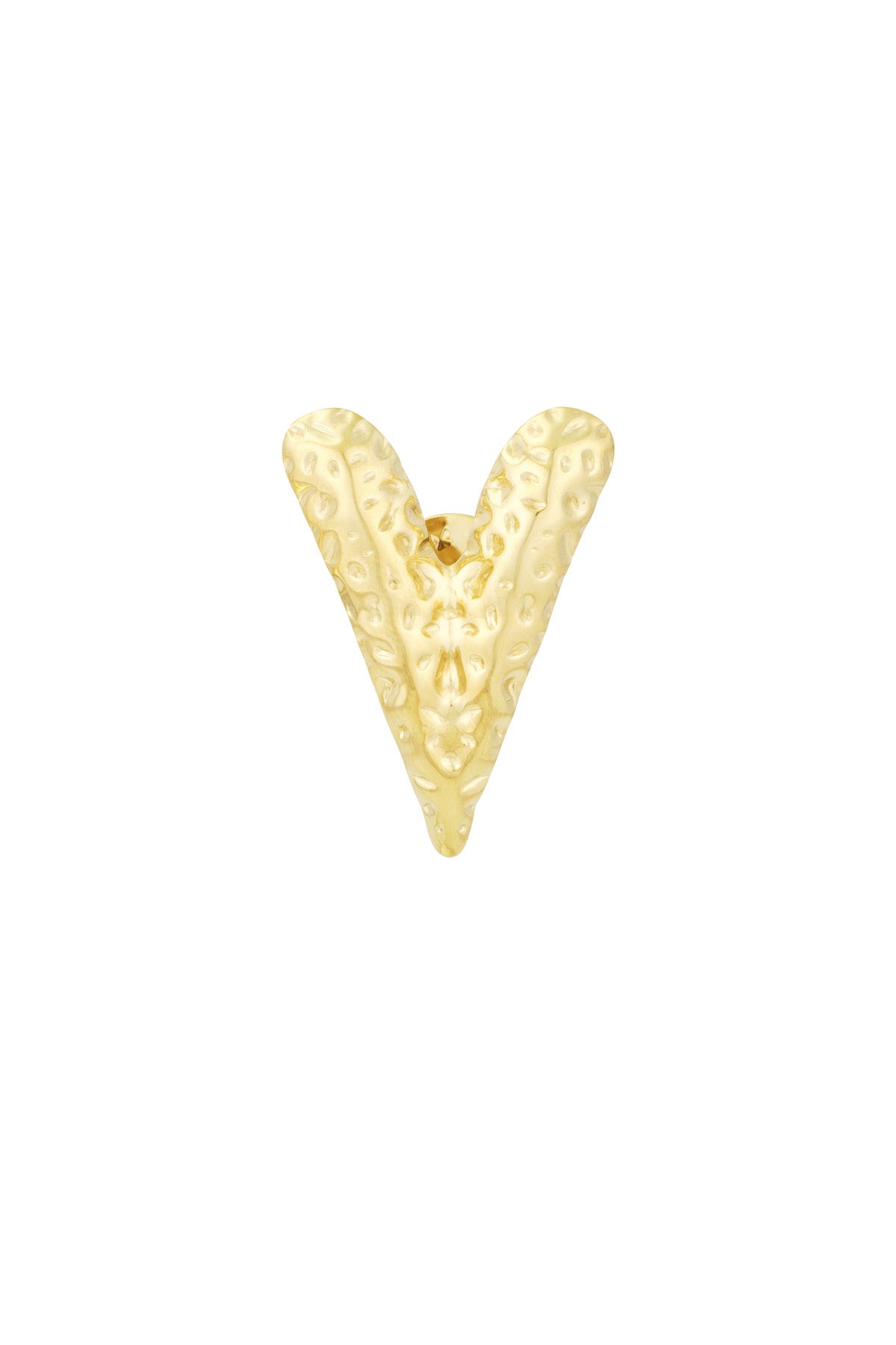 Print hart broche