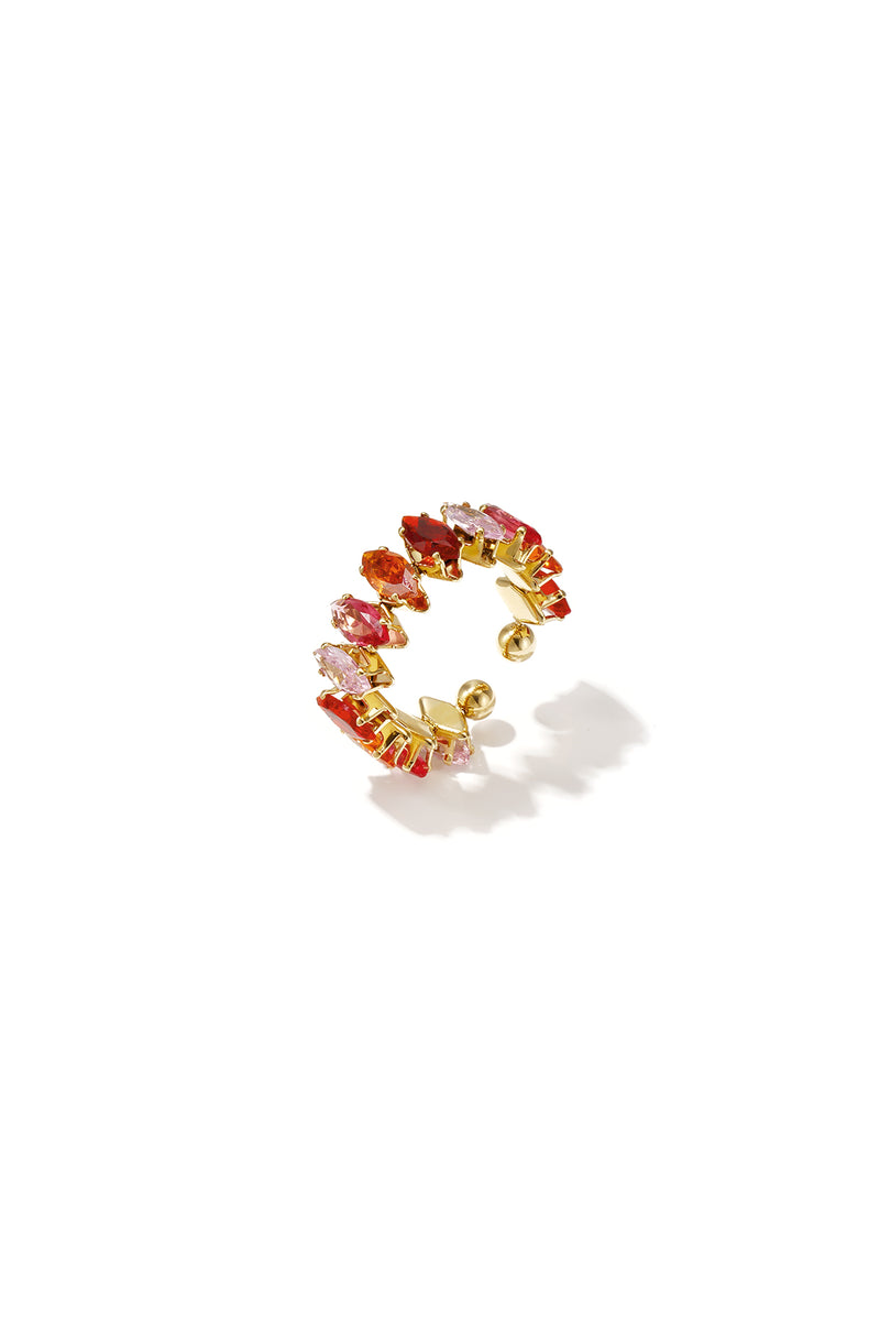 Roze steentjes ring