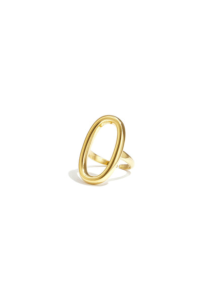 Lange ovaal ring