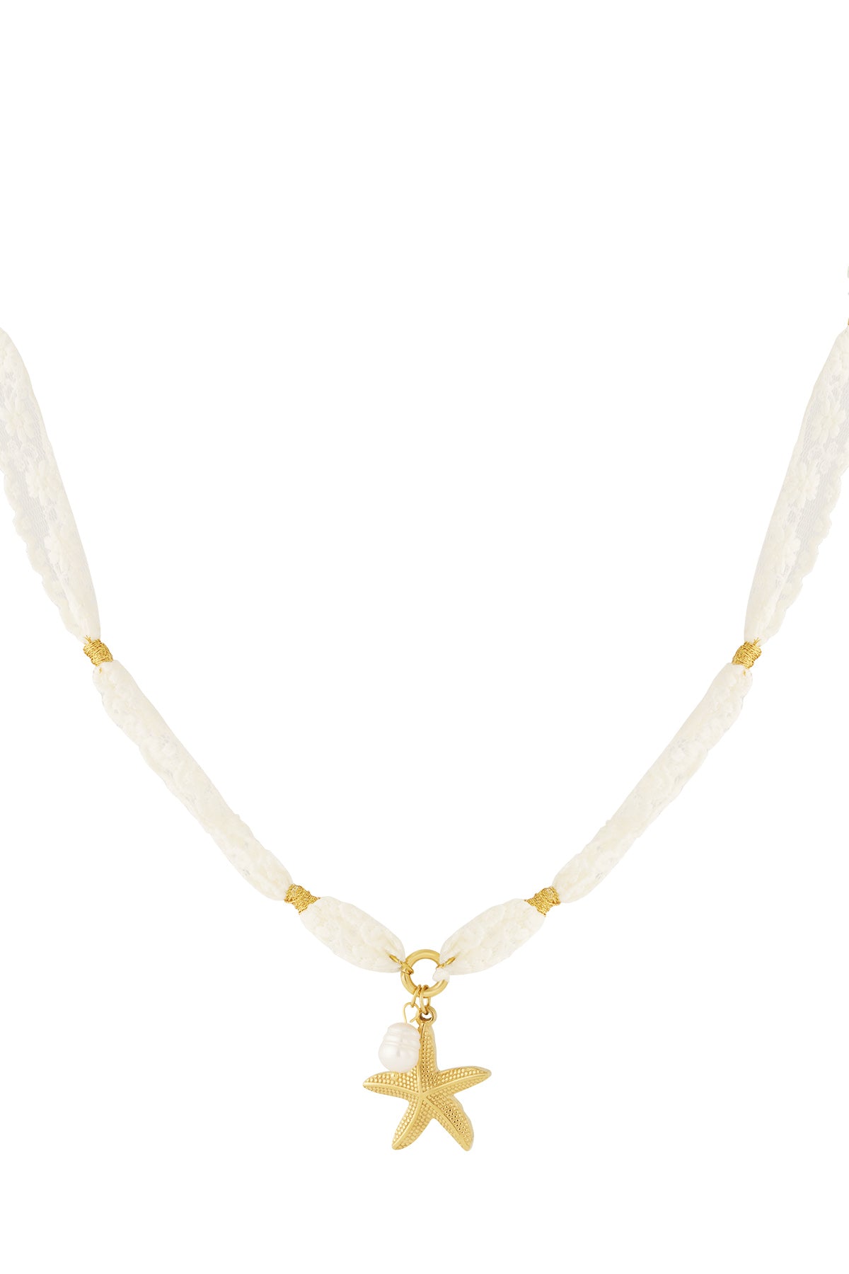 Kanten zeester ketting