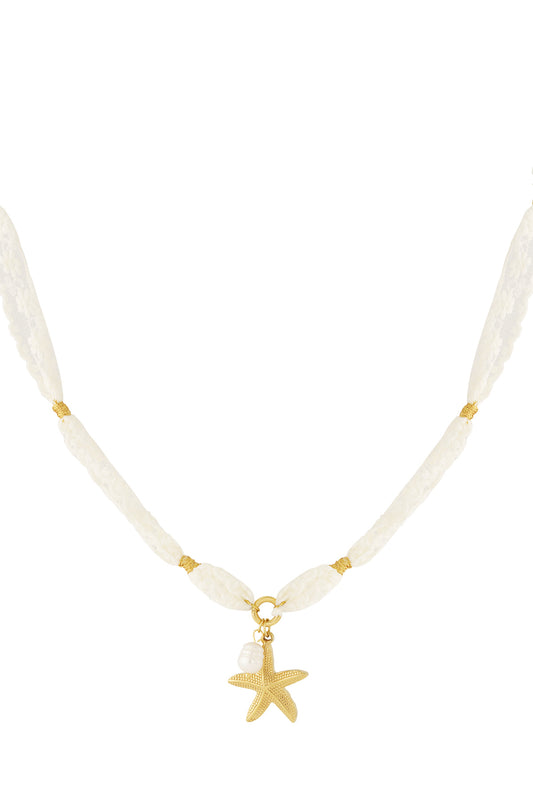 Kanten zeester ketting