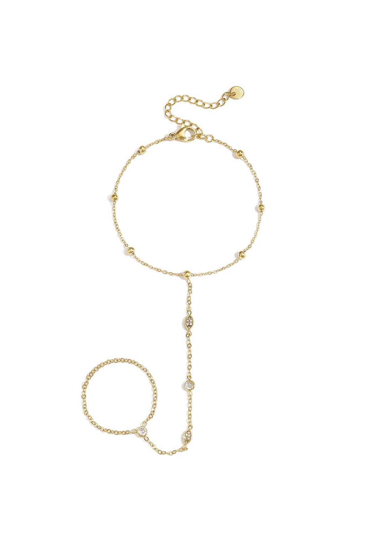 Handchain ovalen steentjes