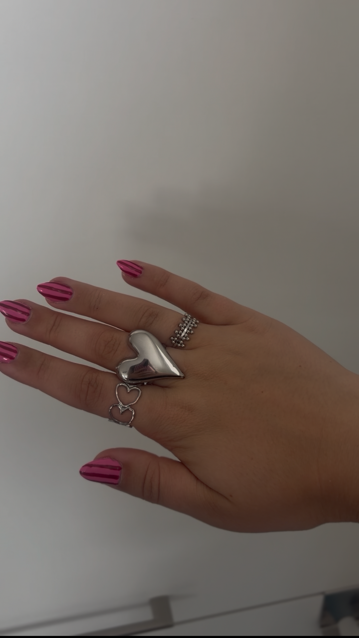 Statement ring groot hart