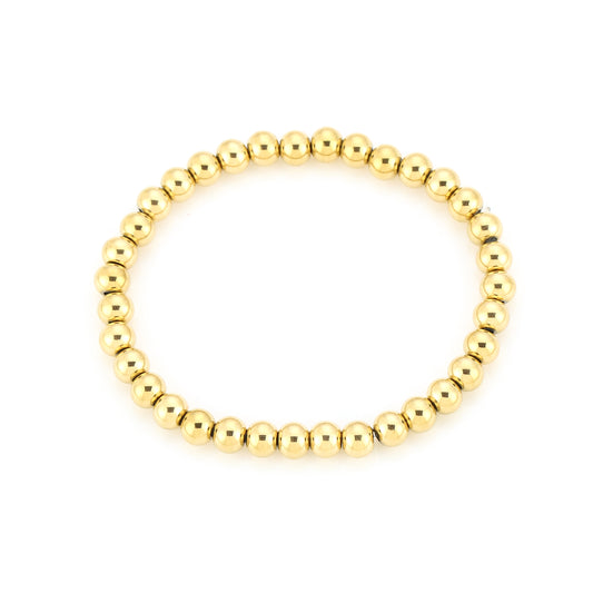 Gouden kralen armband