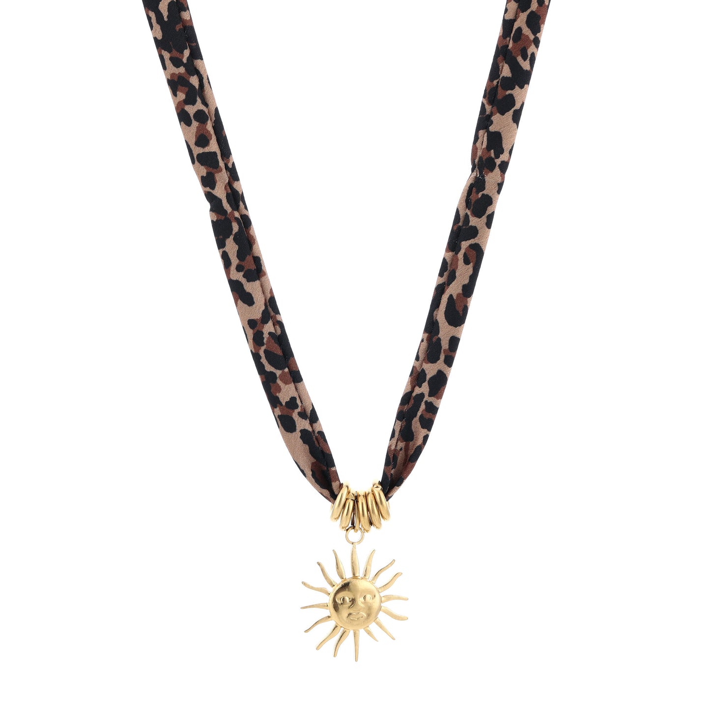 Leopard ketting met zon
