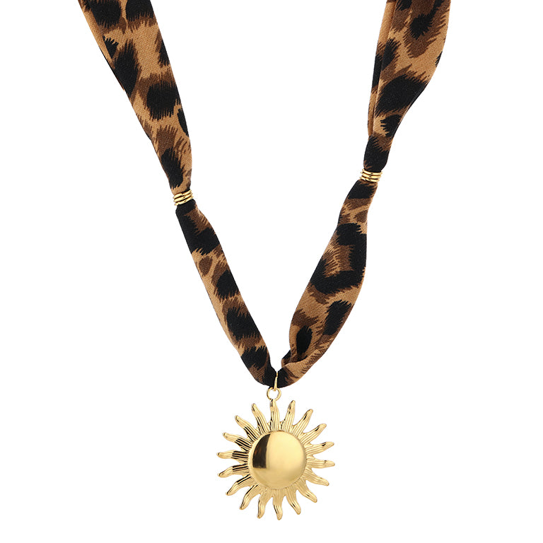 Sunny leopard ketting