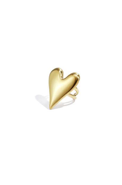 Statement ring groot hart