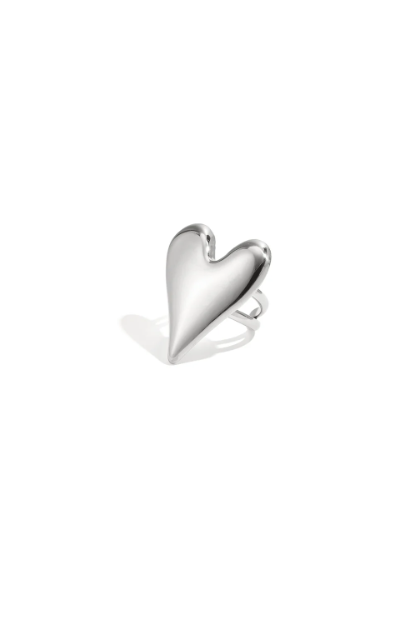 Statement ring groot hart