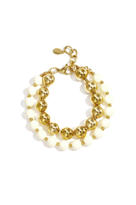 Duo armband wit