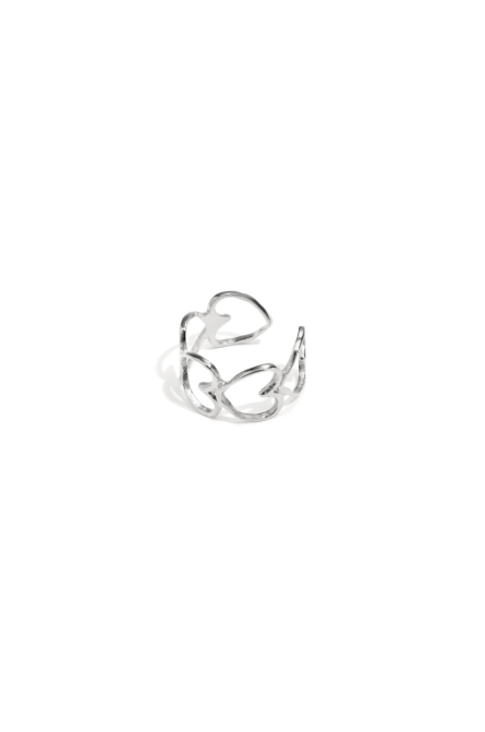 Elegante ring met harten