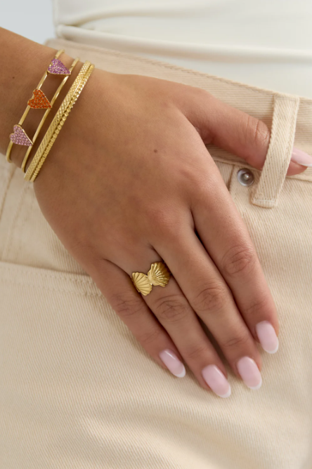 Chunky schelpen ring
