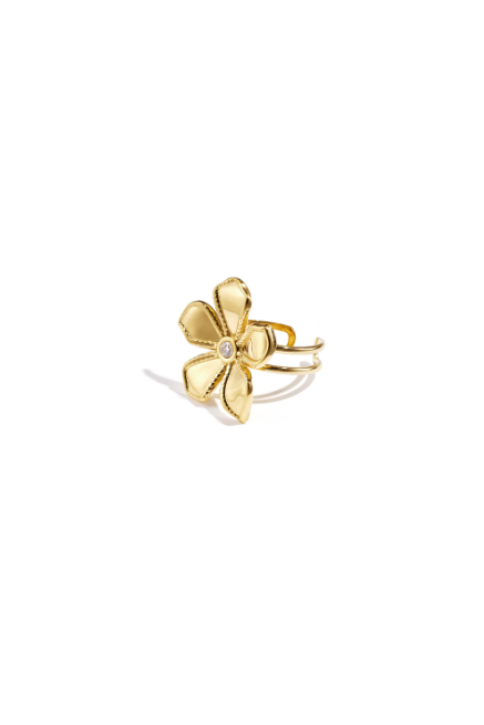 Statement bloem ring