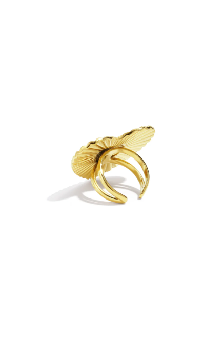 Statement ring strepen hart
