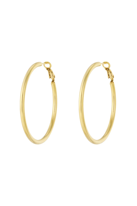 Basic hoops oorbellen