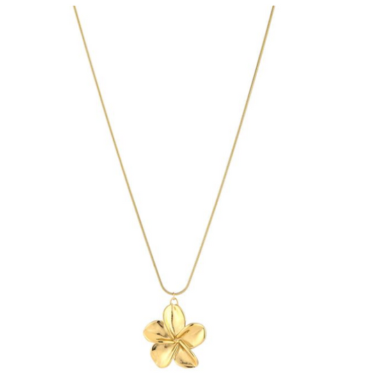 Lange ketting met bloem