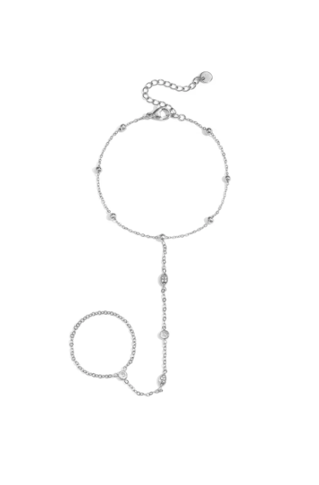 Handchain ovalen steentjes