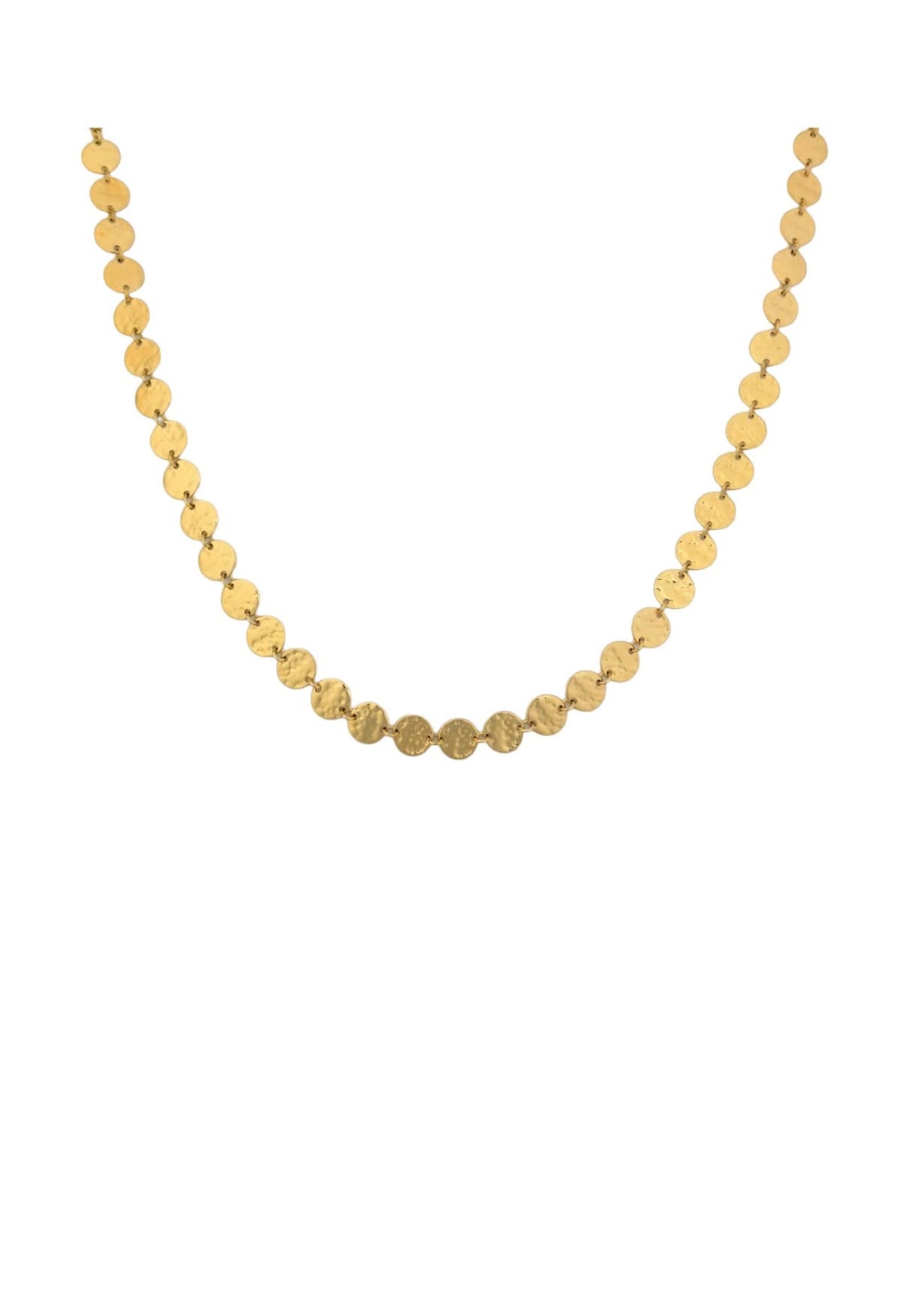 Flat coin ketting