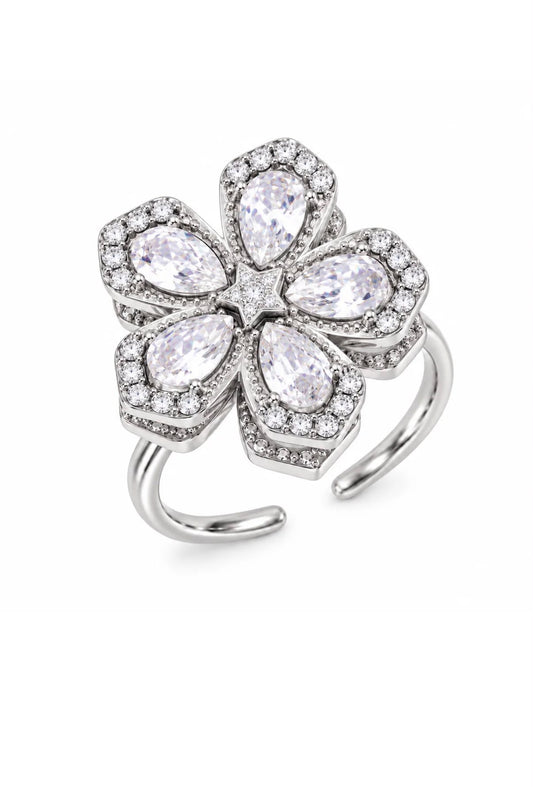 Flower spinner ring