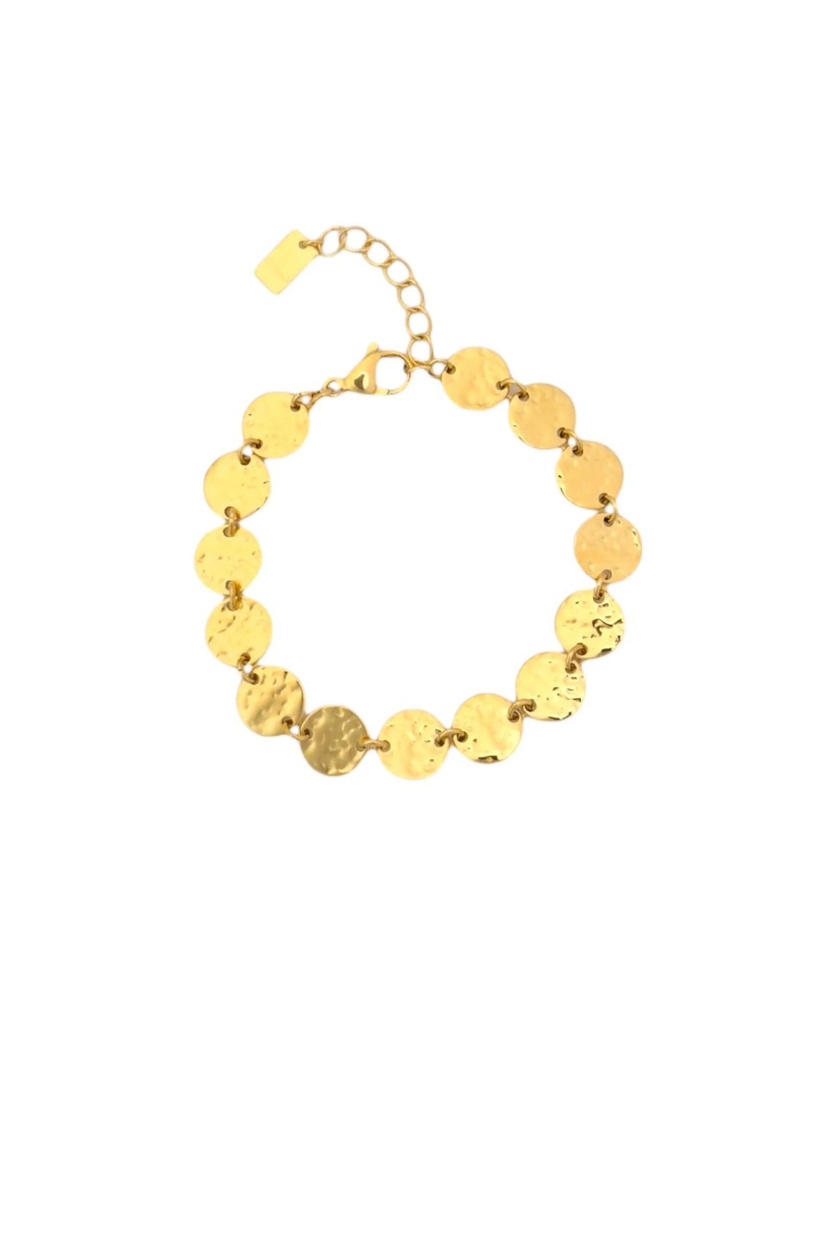 Flat coin armband