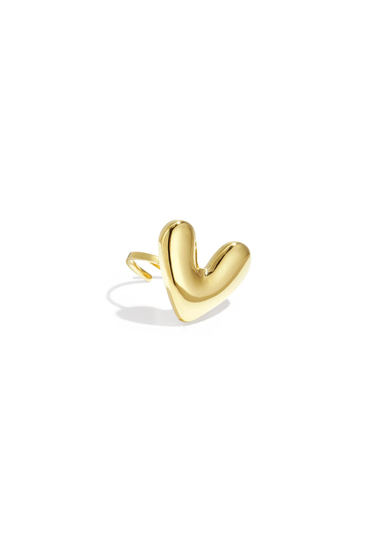 Funky hart ring
