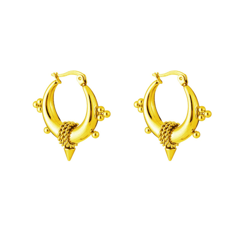 Bali hoops oorbellen